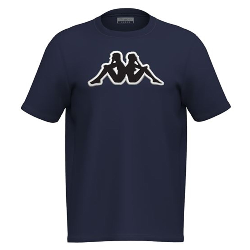 Polo Kappa Logo Airi Blue Marine-Black Hombre