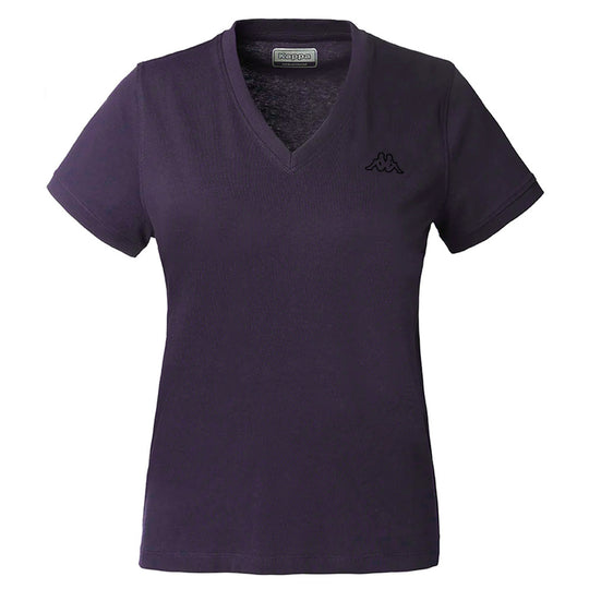 Polo Kappa Logo Cabou Azul Mujer