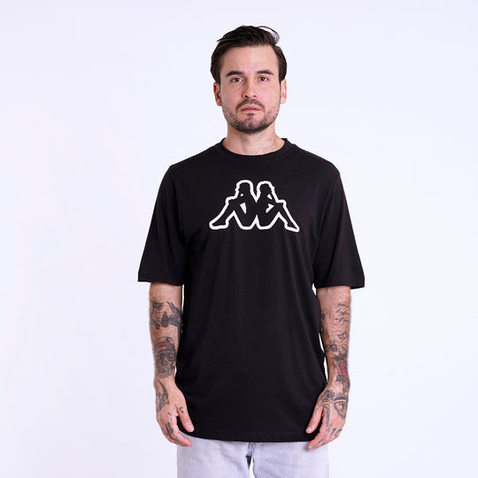 Polo Kappa Logo Cromen Black Hombre