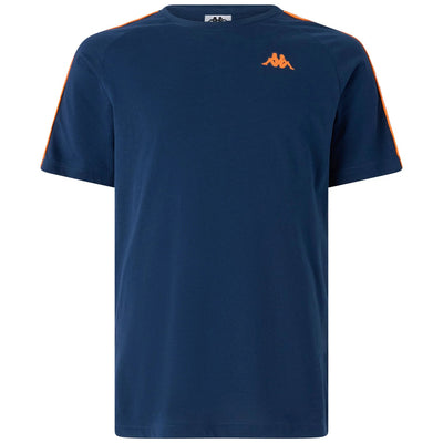 Polo Kappa 222 Banda Coen Slim Blue Dk-Orange Hombre