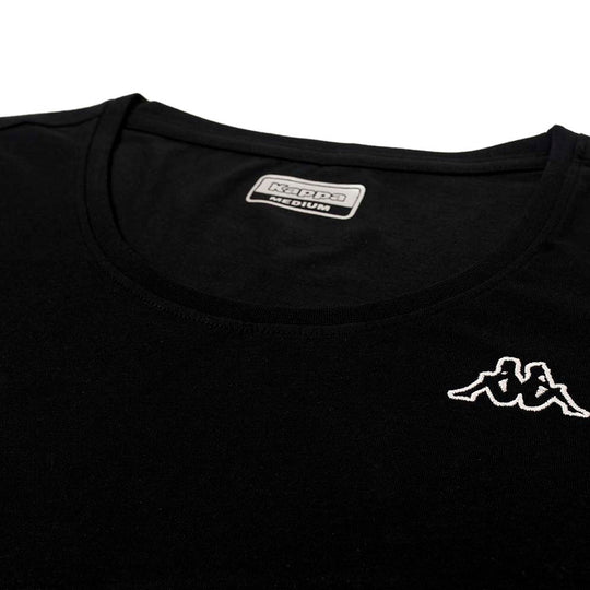Polo Kappa Logo Momba Black Mujer