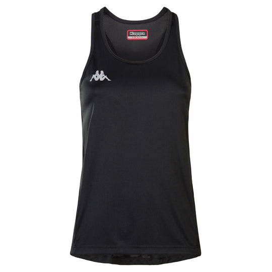 Polo Kappa Fanti Negro Mujer