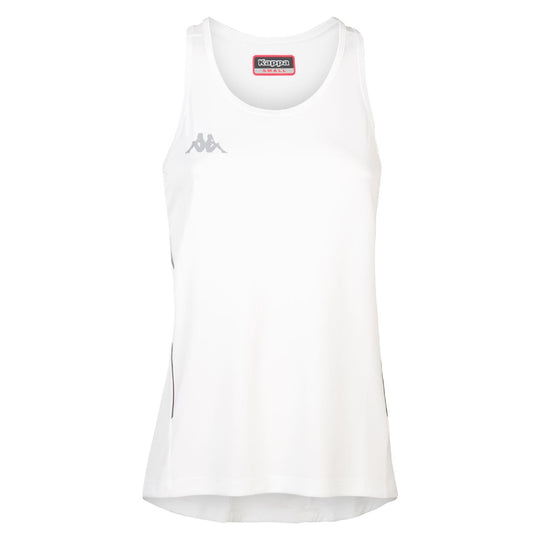 Polo Kappa Fanti Blanco Mujer