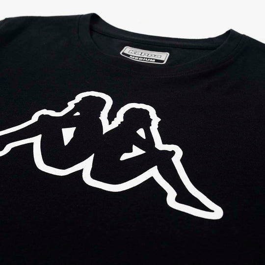 Polo Kappa Logo Bram Slim Black Mujer