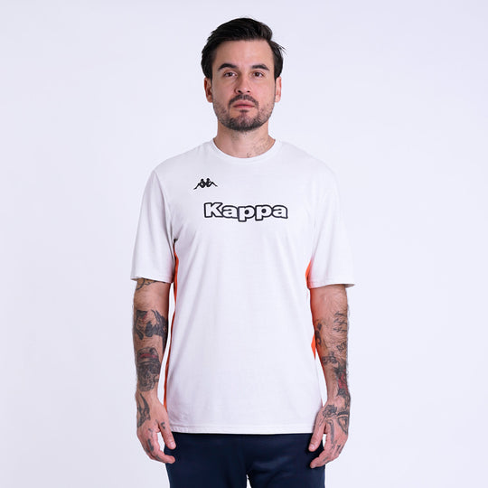 Polo Deporte Kappa Logo Erono Grey Barely- Orange Hombre