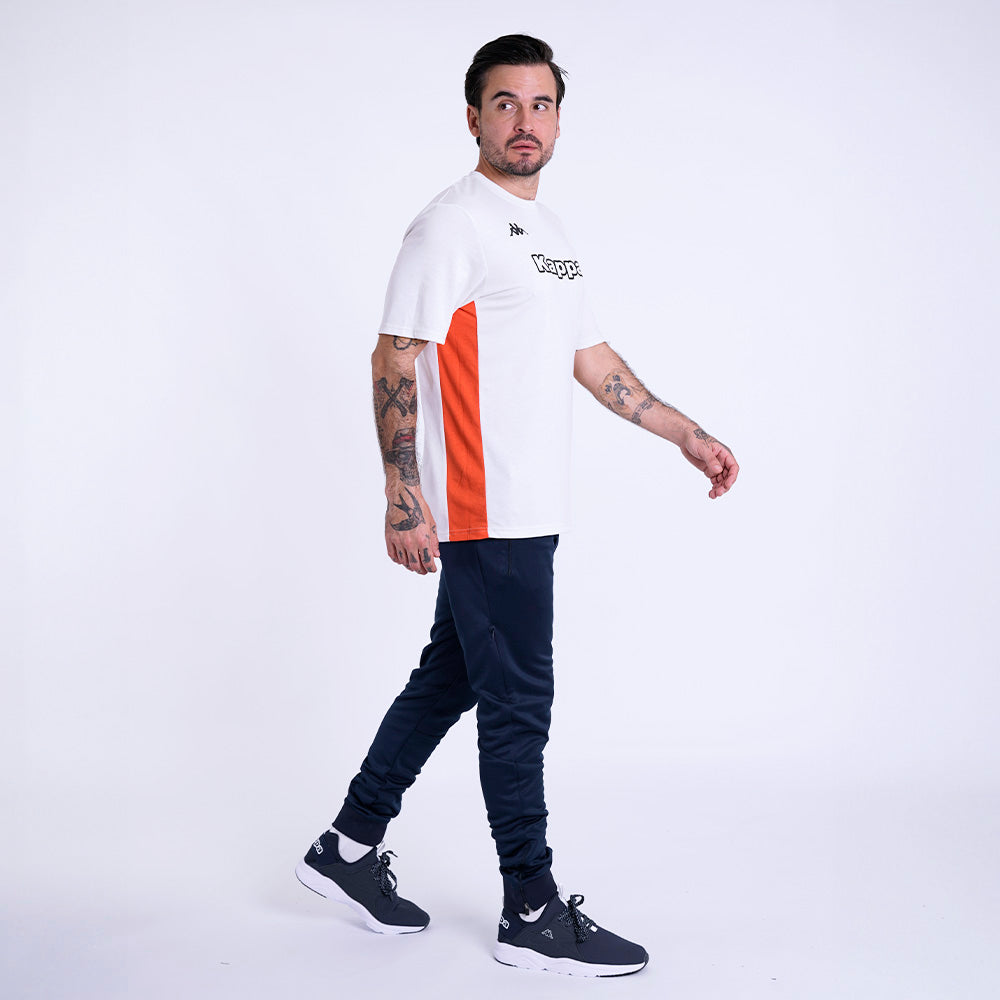 Polo Deporte Kappa Logo Erono Grey Barely- Orange Hombre