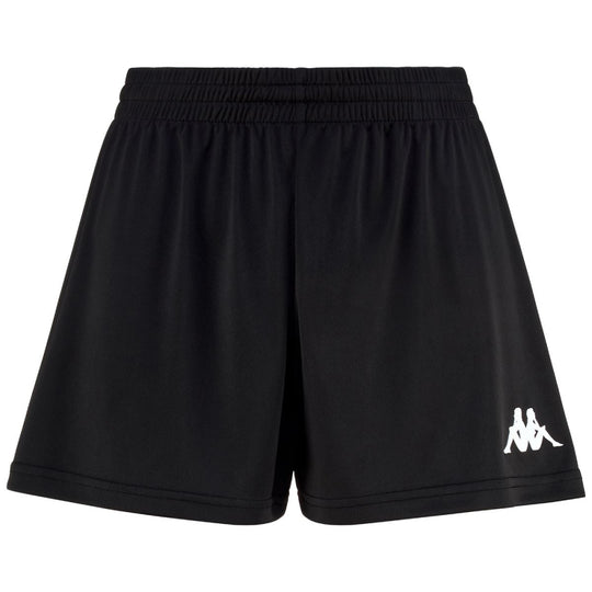 Shorts Kappa Borda Negro Mujer