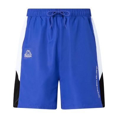 Short Kappa Logo Gaggio Blue Royal - White Hombre