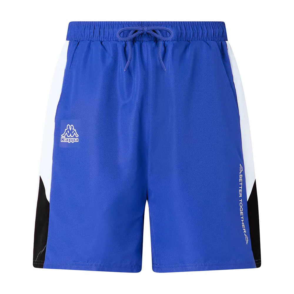 Short Kappa Logo Gaggio Blue Royal - White Hombre
