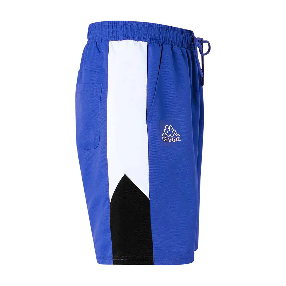 Short Kappa Logo Gaggio Blue Royal - White Hombre
