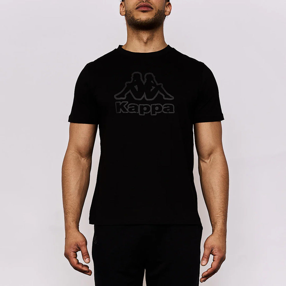 Polo Kappa Logo Korpo Cremy Black Hombre