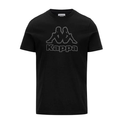 Polo Kappa Logo Korpo Cremy Black Hombre