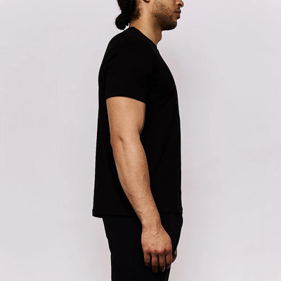 Polo Kappa Logo Korpo Cremy Black Hombre