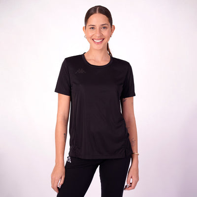 Polo Kappa Eria Black Mujer