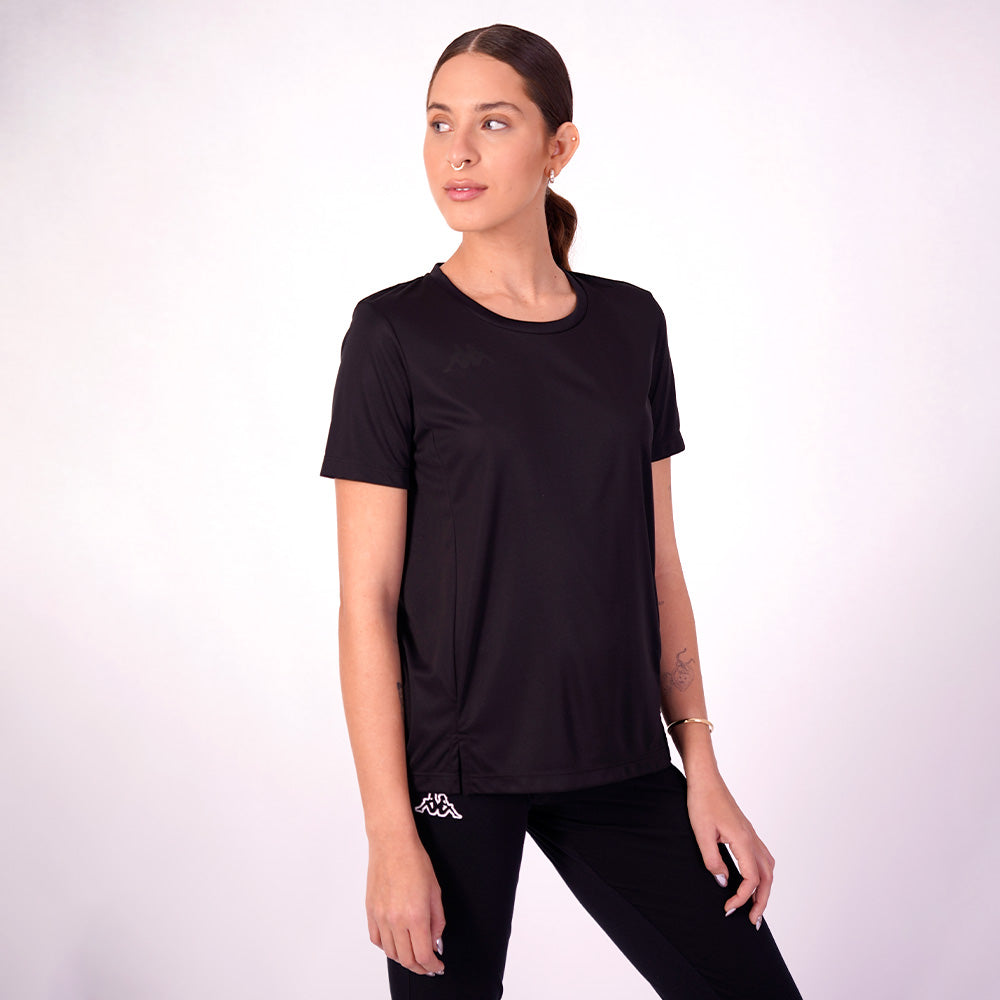 Polo Kappa Eria Black Mujer