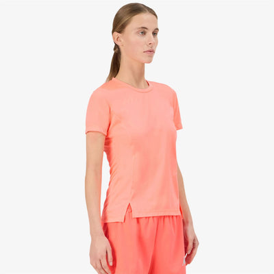 Polo Kappa Eria Neon Coral Mujer