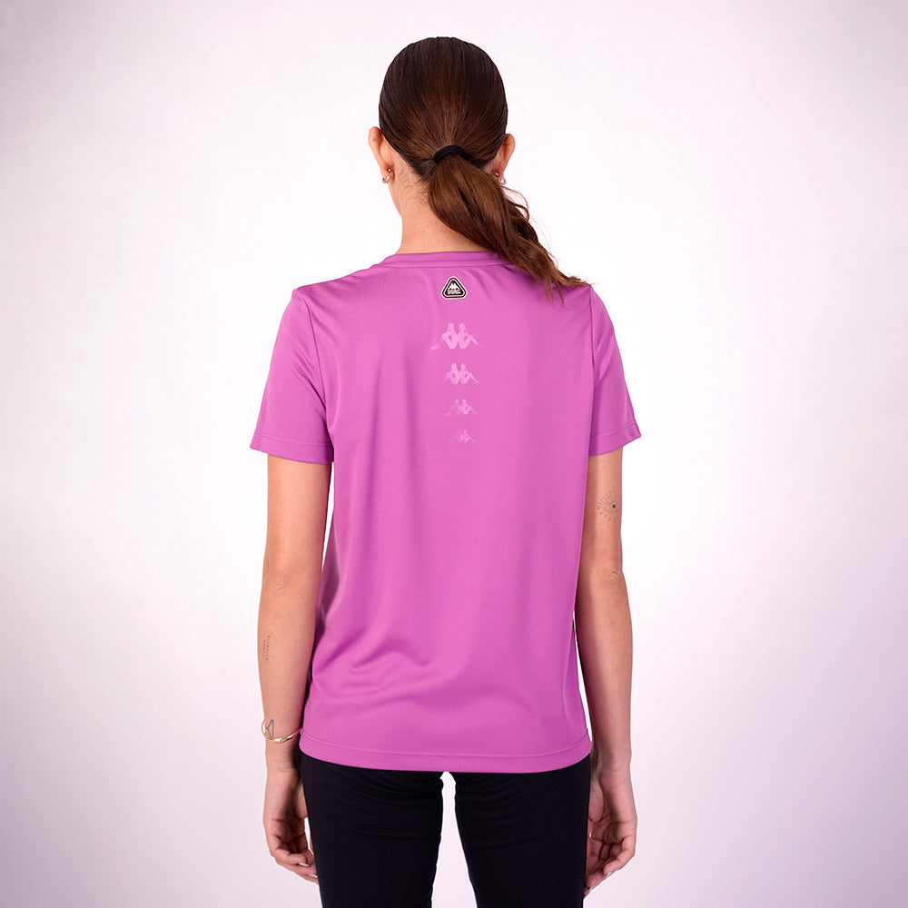 Polo Kappa Eria Fuchsia Mujer