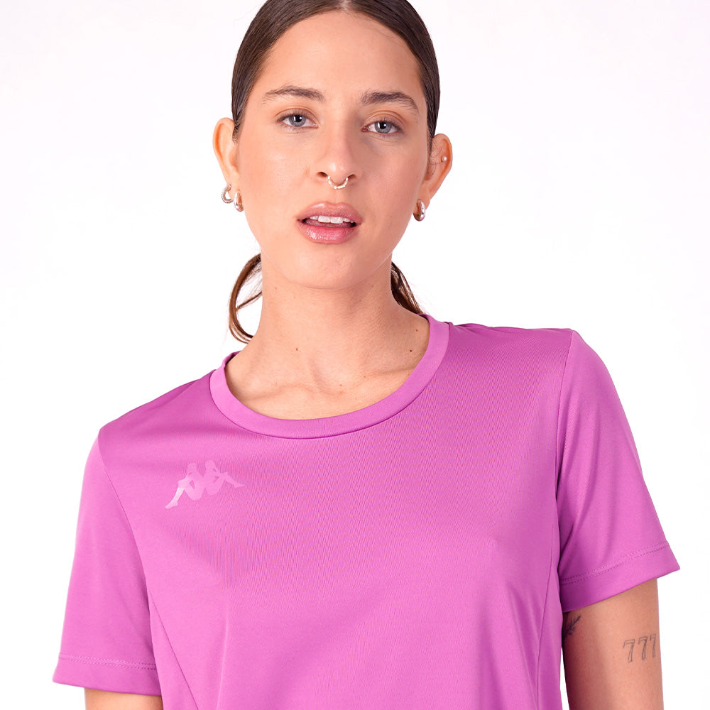 Polo Kappa Eria Fuchsia Mujer