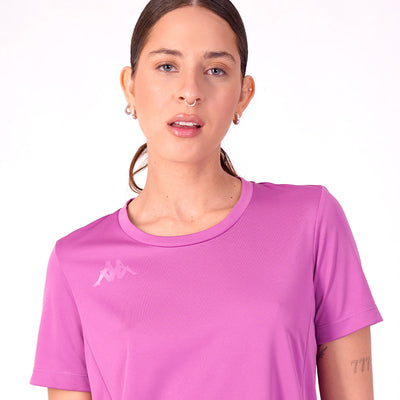 Polo Kappa Eria Fuchsia Mujer