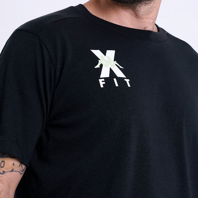 Polo Kappa Kombat Wkt Ecairo Black - Green Paradise Hombre