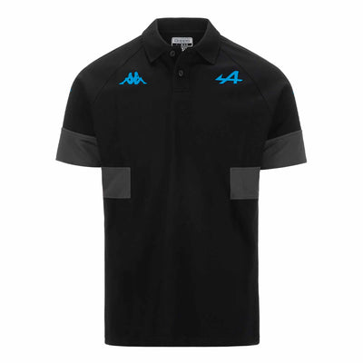 Polo Kappa Andoi Bwt Alpine F1 Team 2024 Negro Hombre