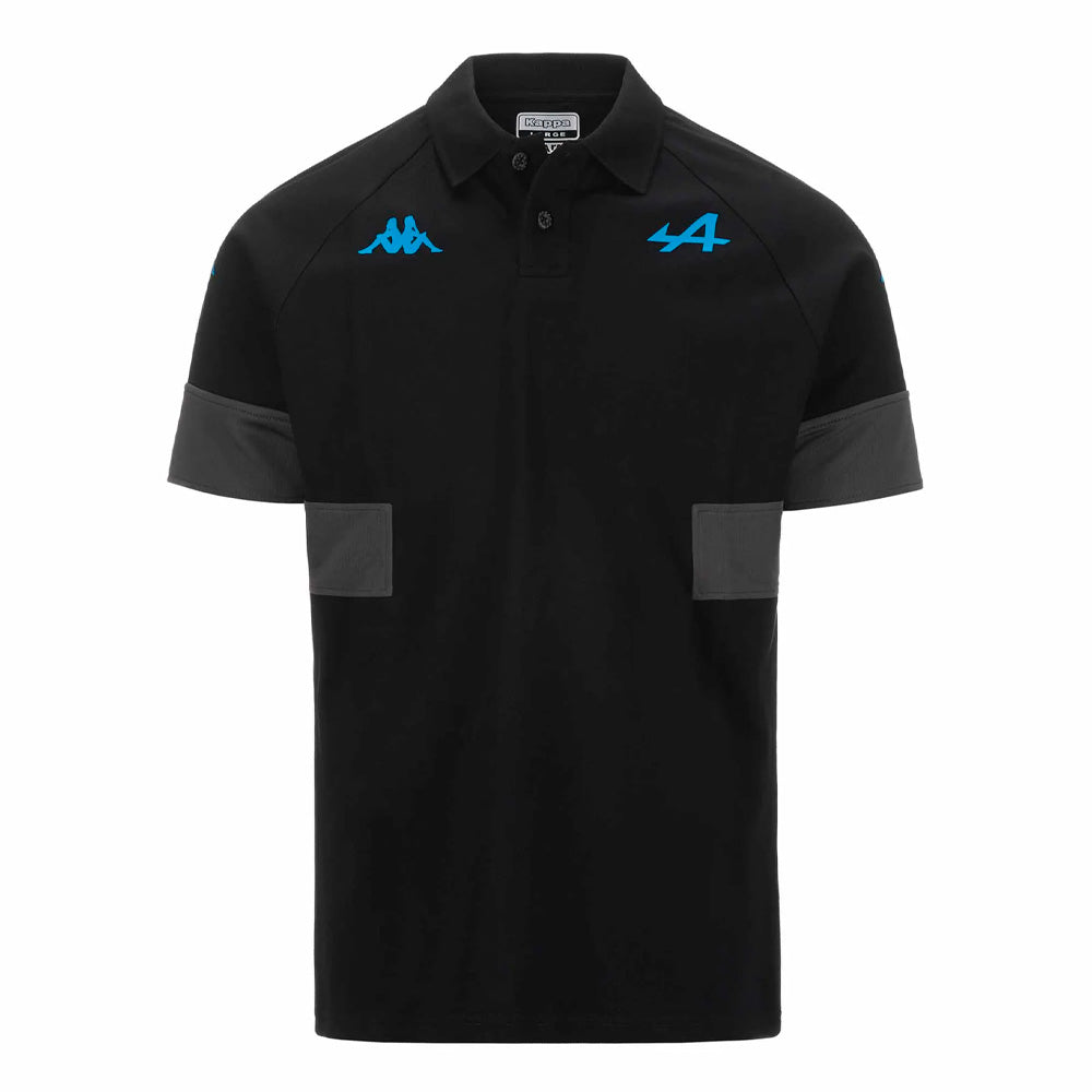 Polo Kappa Andoi Bwt Alpine F1 Team 2024 Negro Hombre