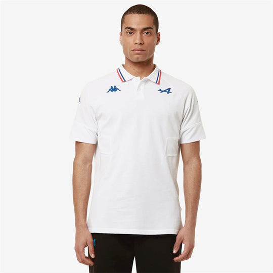 Polo Kappa Andowi Bwt Alpine F1 Team 2024 Blanco Hombre