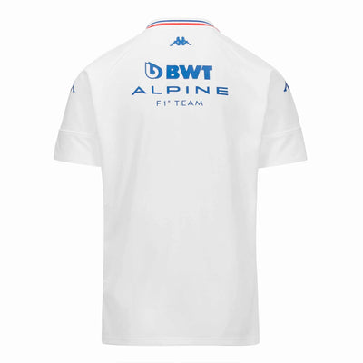 Polo Kappa Andowi Bwt Alpine F1 Team 2024 Blanco Hombre