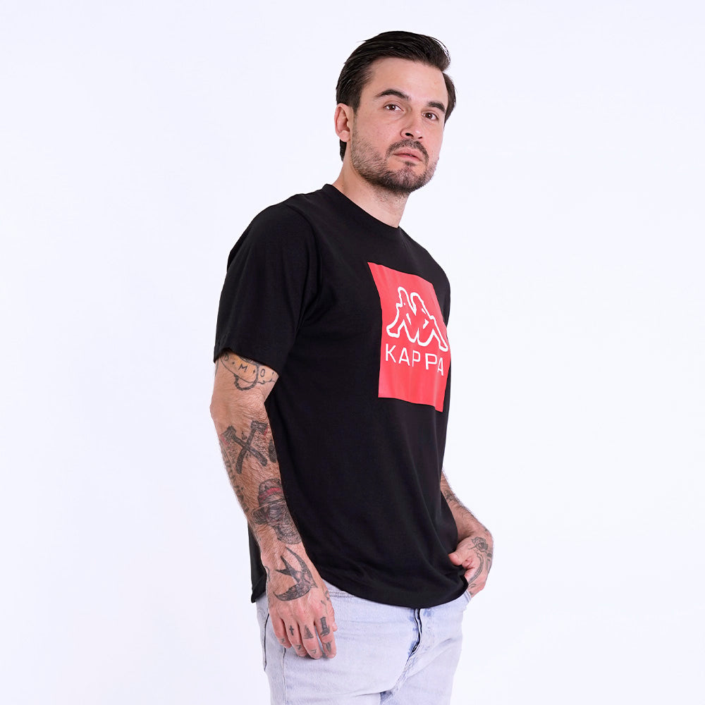 Polo Kappa Logo Ediz Negro Hombre