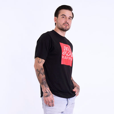 Polo Kappa Logo Ediz Negro Hombre