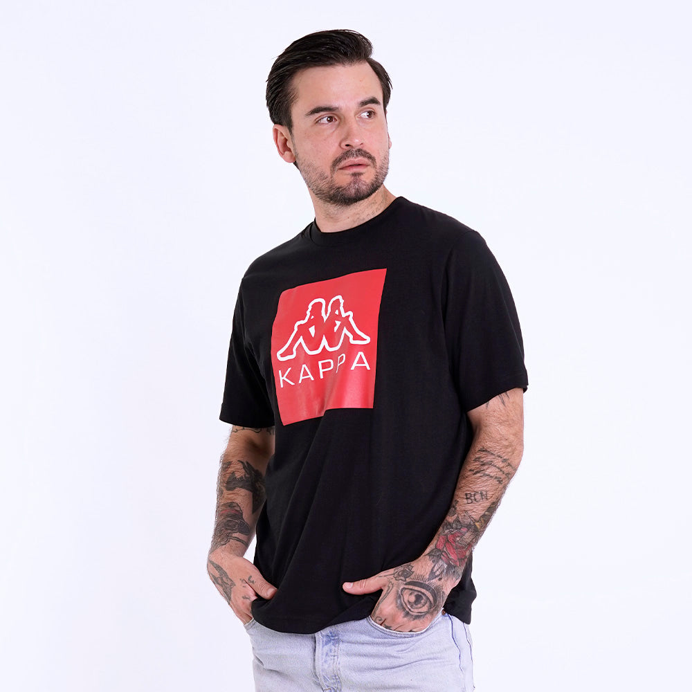 Polo Kappa Logo Ediz Negro Hombre