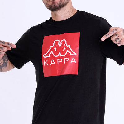 Polo Kappa Logo Ediz Negro Hombre