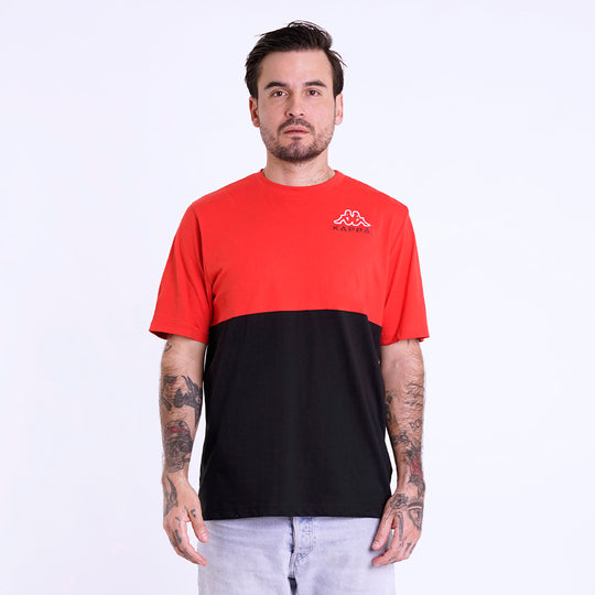 Polo Kappa Logo Edwin Rojo Hombre