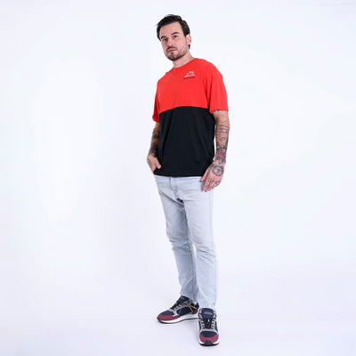 LOGO EDWIN - Polo - Hombre - Rojo/Black