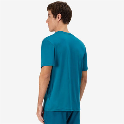 Polo Kappa Kombat Wkt Ello Blue Lagoon Hombre