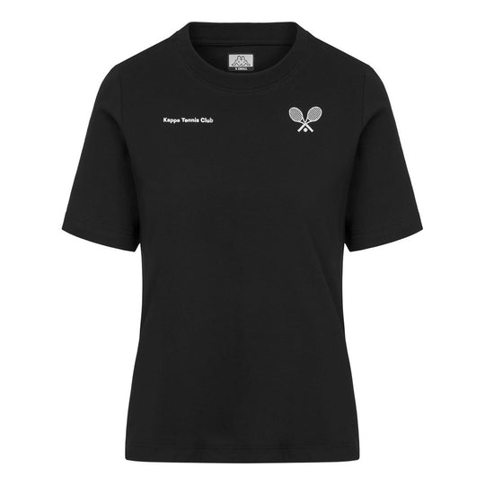 Polo Kappa Logo Iota Black Mujer