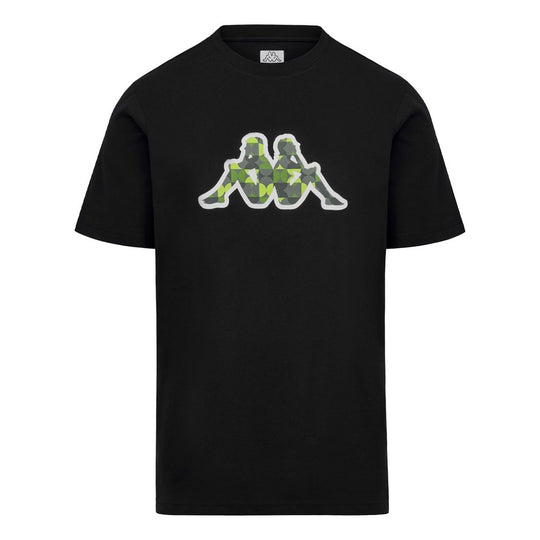 Polo Kappa Logo Isco Black Hombre