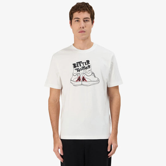 Polo Kappa Logo Glabu White Hombre