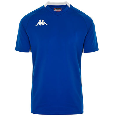 Polo Kappa Kappa4Rugby Bemi Blue Nautic-White Hombre