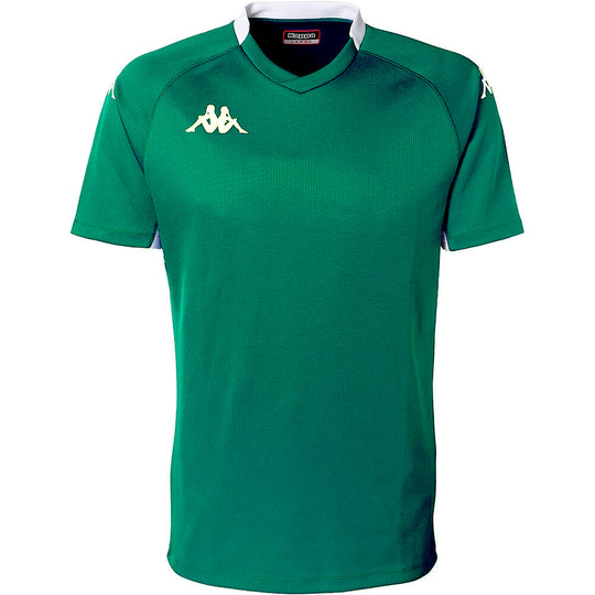 Polo Kappa Kappa4Rugby Bemi Green-White Hombre