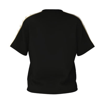 Polo Kappa 222 Black Yellow Mujer