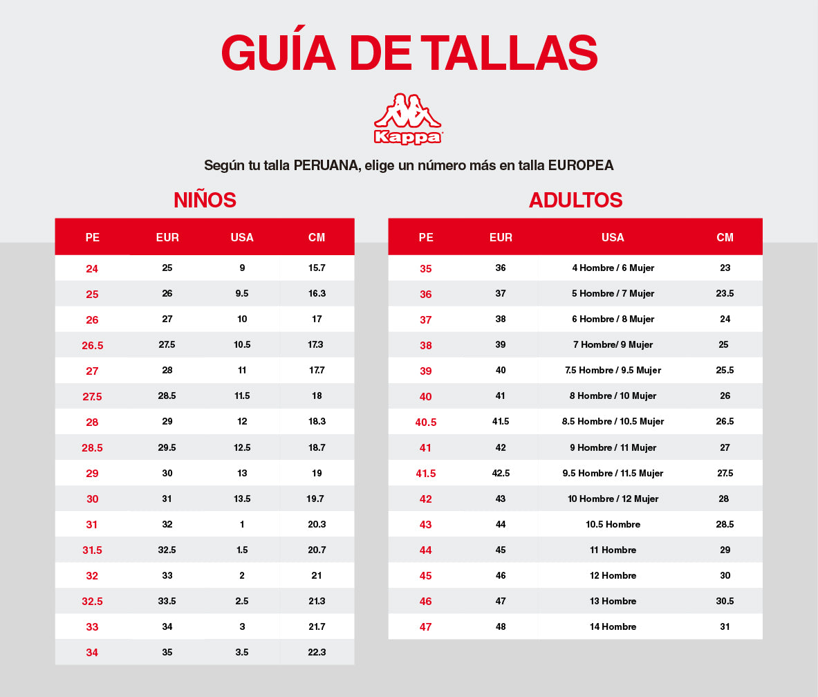 Mujer Tabla De Medidas Calzado Niños Usa Tabla De Tallas New